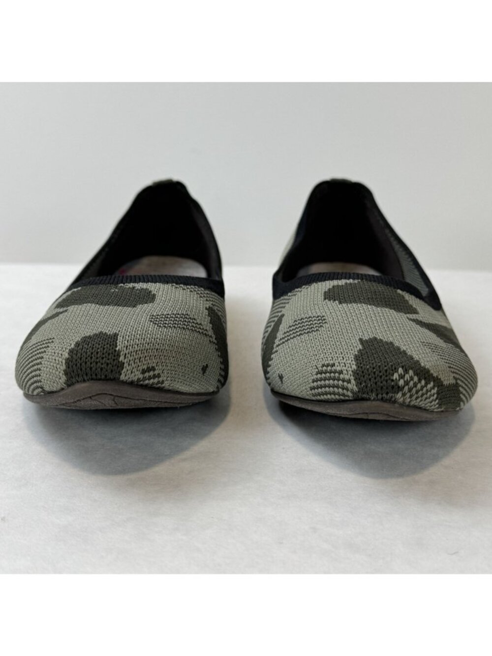 Jellypop Camo Ballet Flats Size 8M Green Memory Foam Slip-On Womens Shoes - Picture 5 of 12
